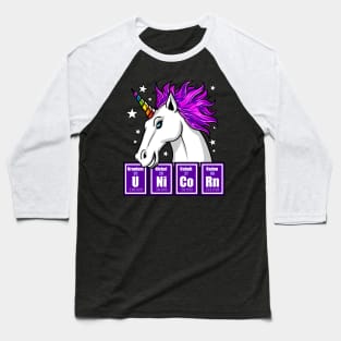 Unicorn Chemistry Baseball T-Shirt